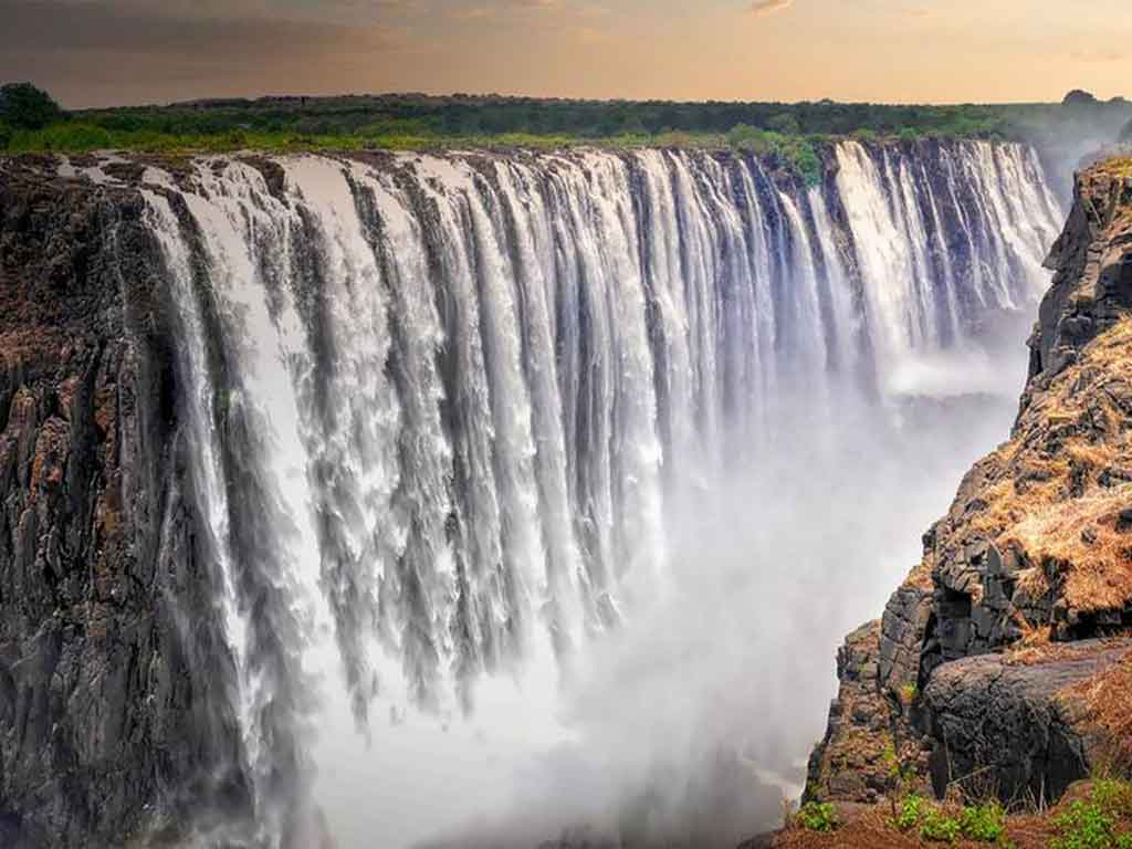 Victoria vízesés viktoria vizeses Zambia